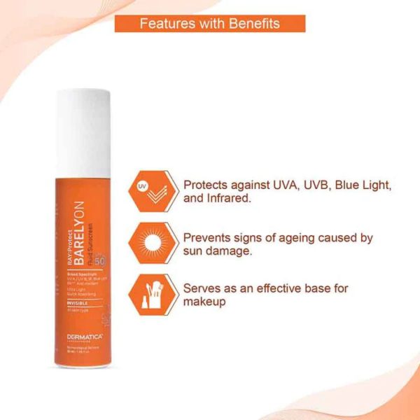 Dermatica Ray Protect Barelyon Fluid Sunscreen SPF 50 - Image 3